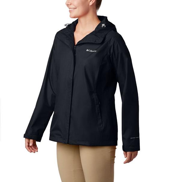 Columbia Arcadia II Rain Jacket Black For Women's NZ71659 New Zealand